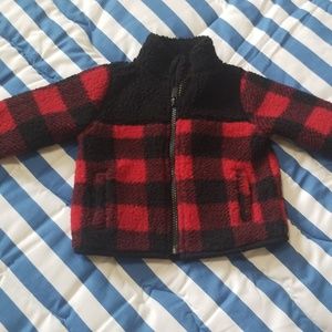 Red Plaid Baby Jacket